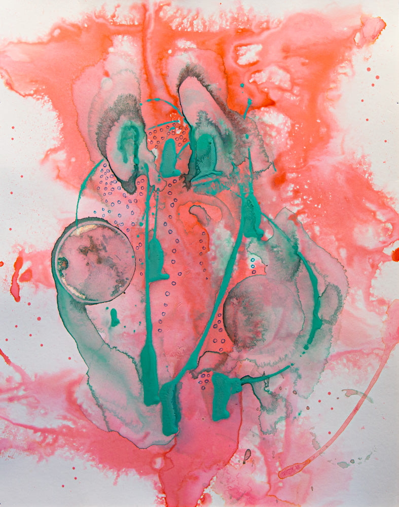 Diluted, 2024. mixed media. 11x14