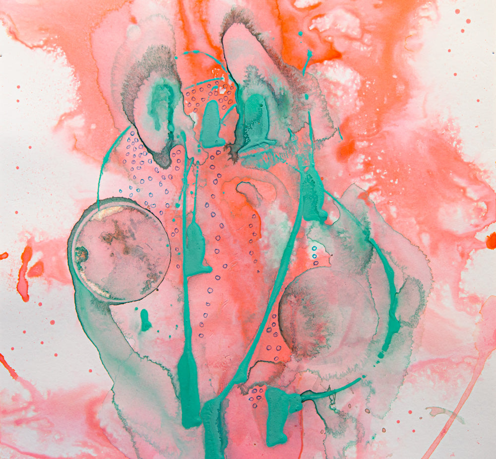 Diluted, 2024. mixed media. 11x14