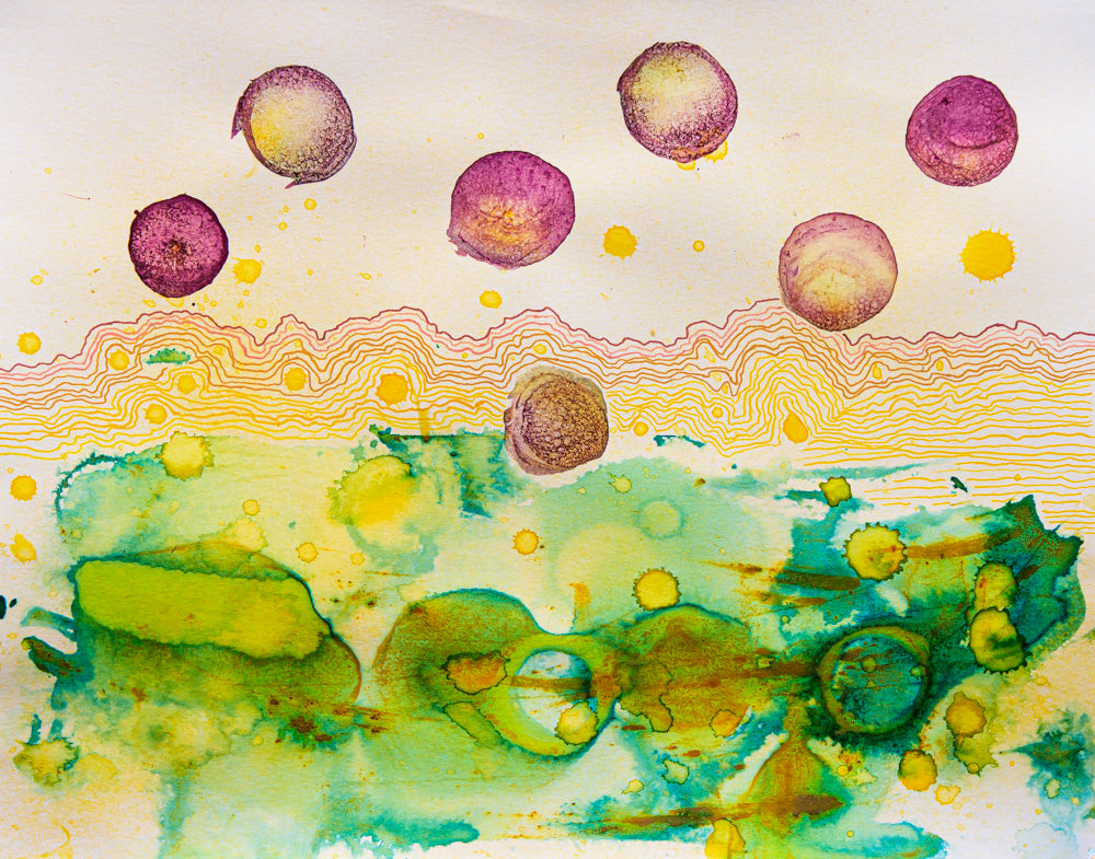 Planetary, 2024.mixed media. 11x14