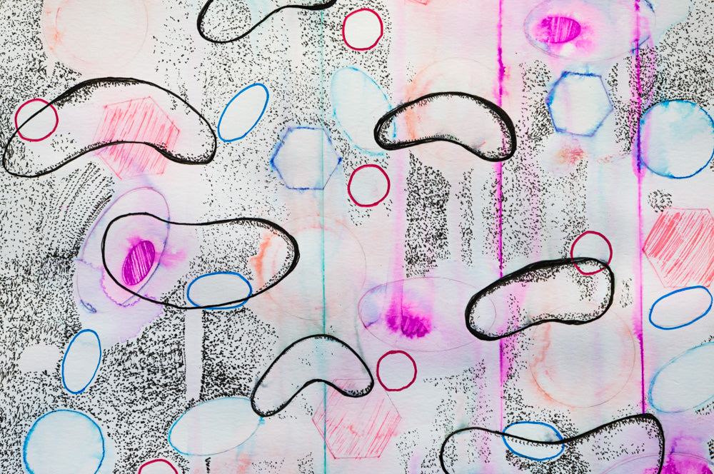 Jelly Bean Pills, 2025. mixed media. 11x17