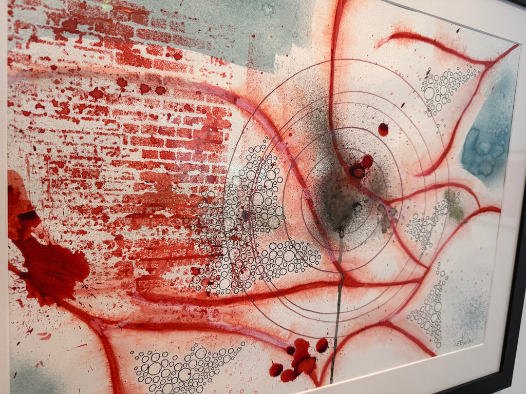 Sonar, 2025, inks. Framed