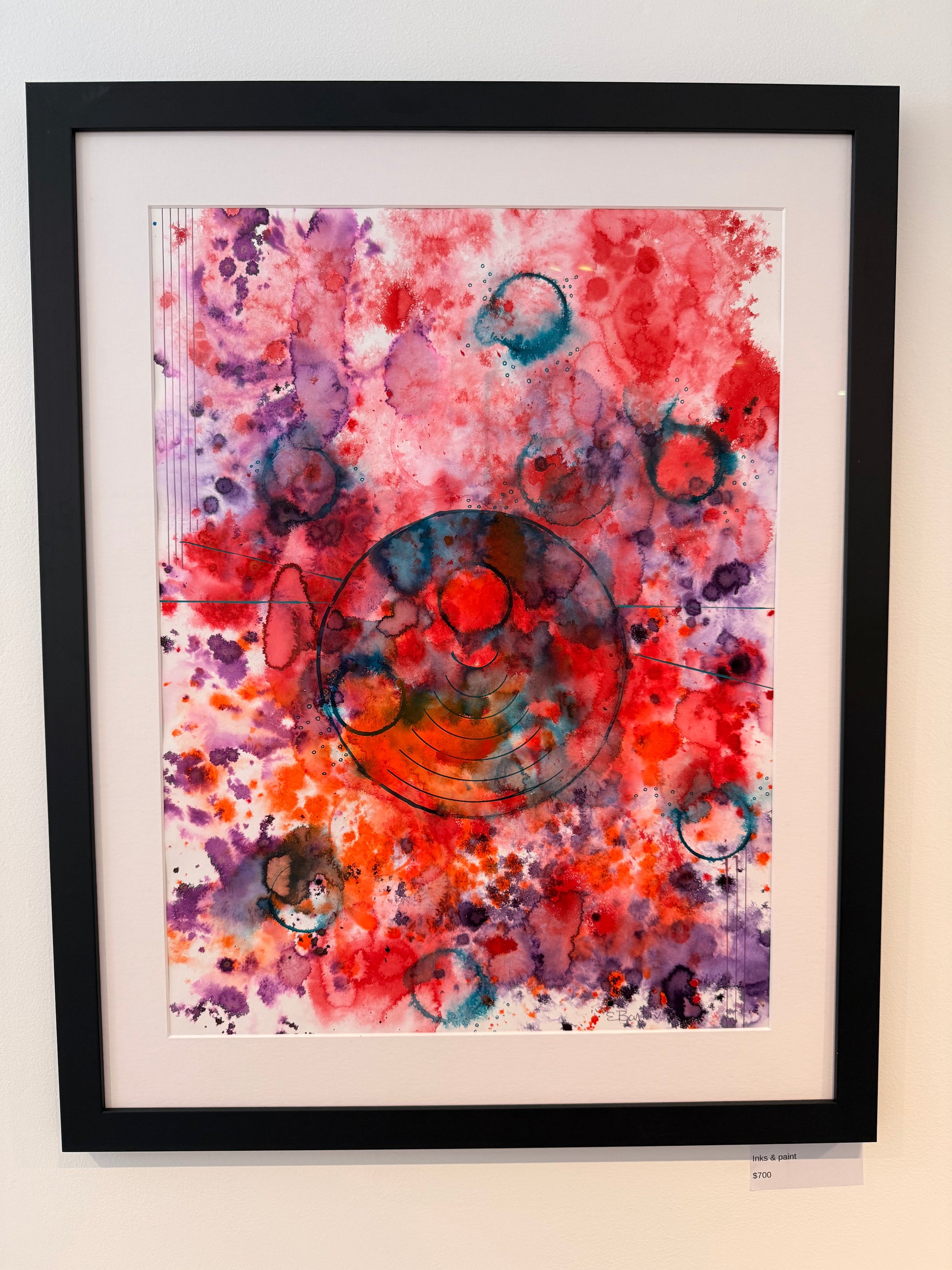Surface World, 2025, inks. Framed