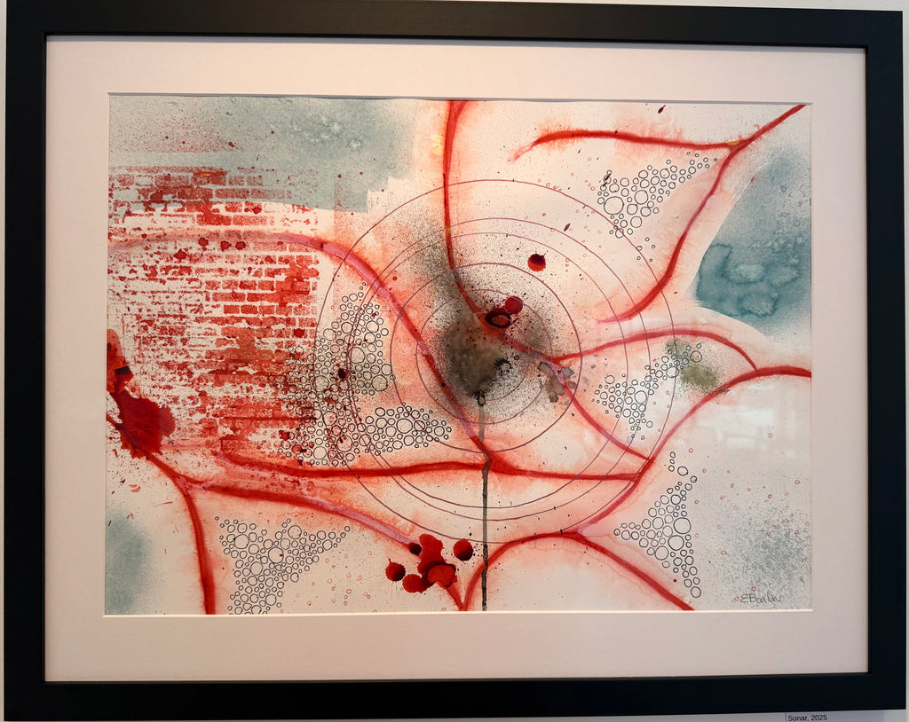 Sonar, 2025, inks. Framed