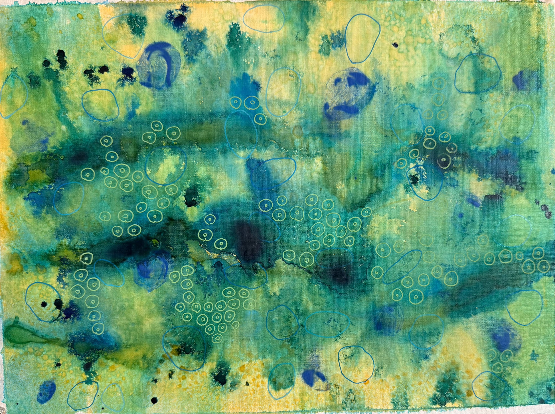 Lily pads, 2024. mixed media