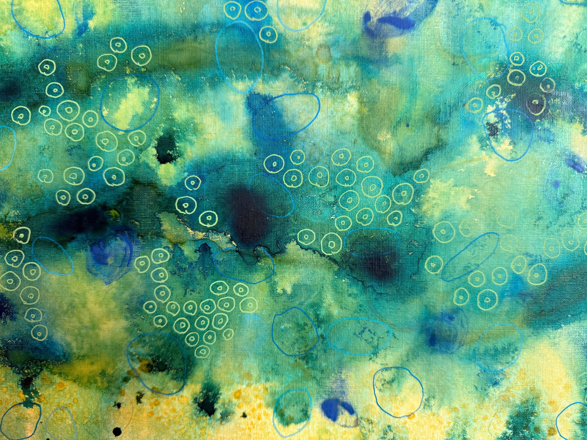 Lily pads, 2024. mixed media