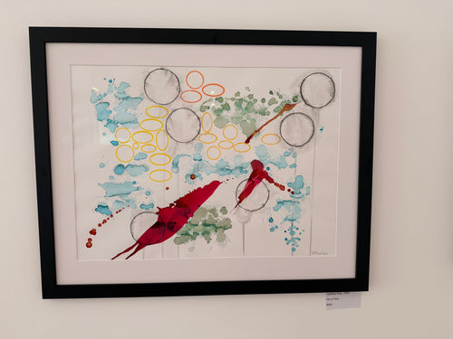 Cardinal Rule, 2025, inks. Framed