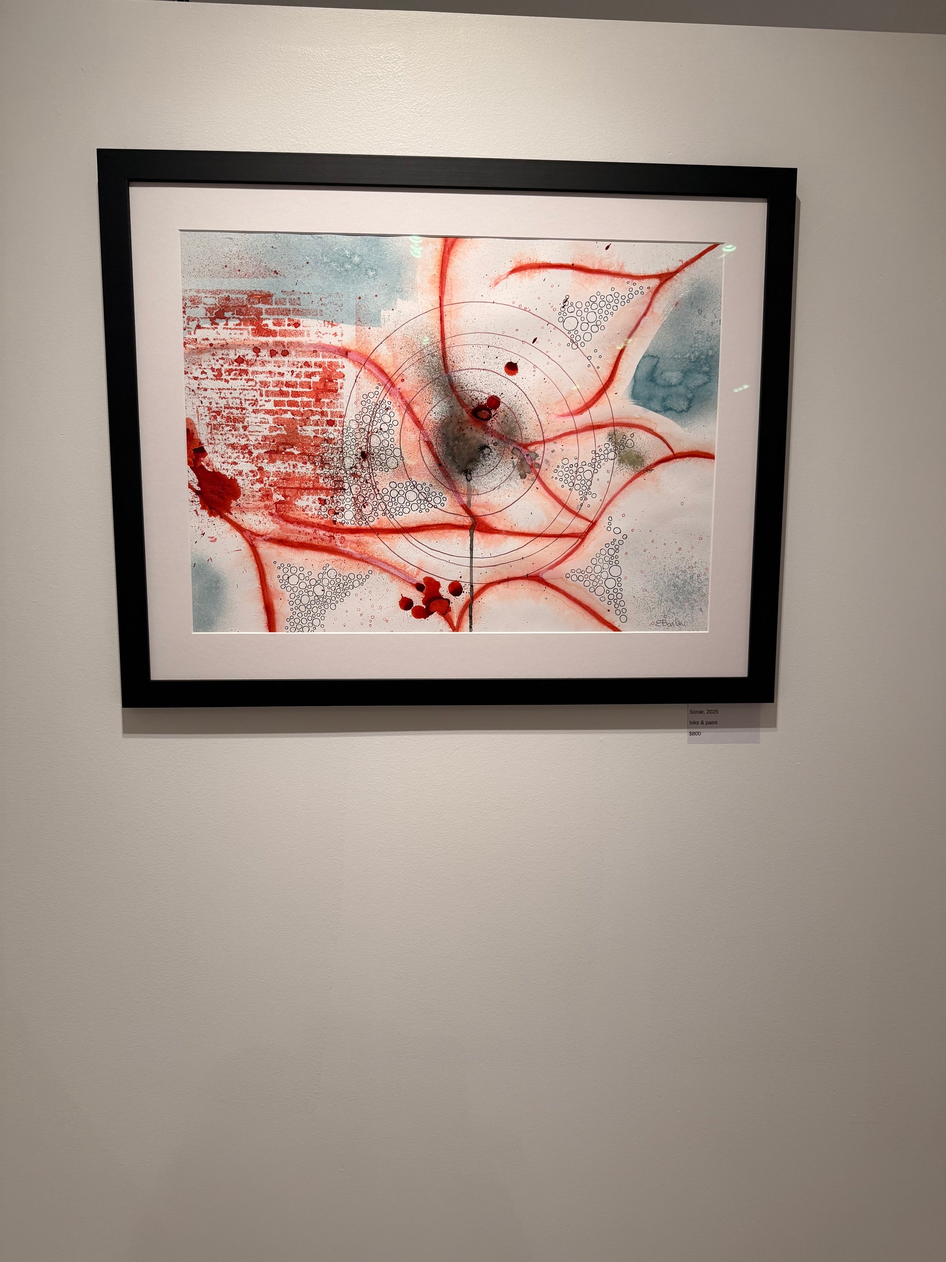 Sonar, 2025, inks. Framed