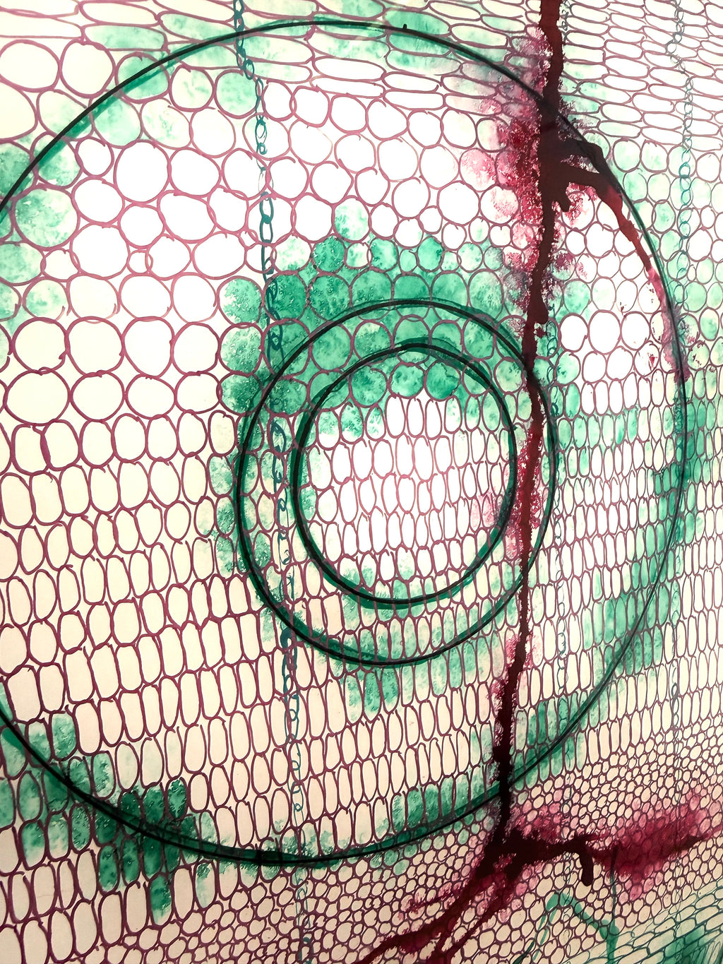 Cellular Level, 2025, inks. Framed