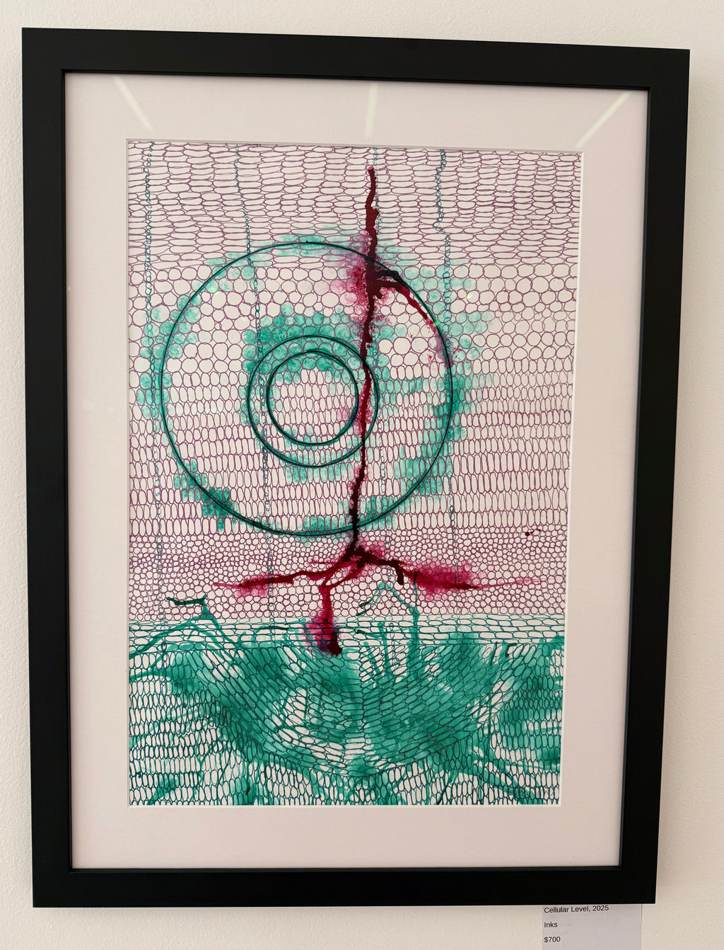 Cellular Level, 2025, inks. Framed