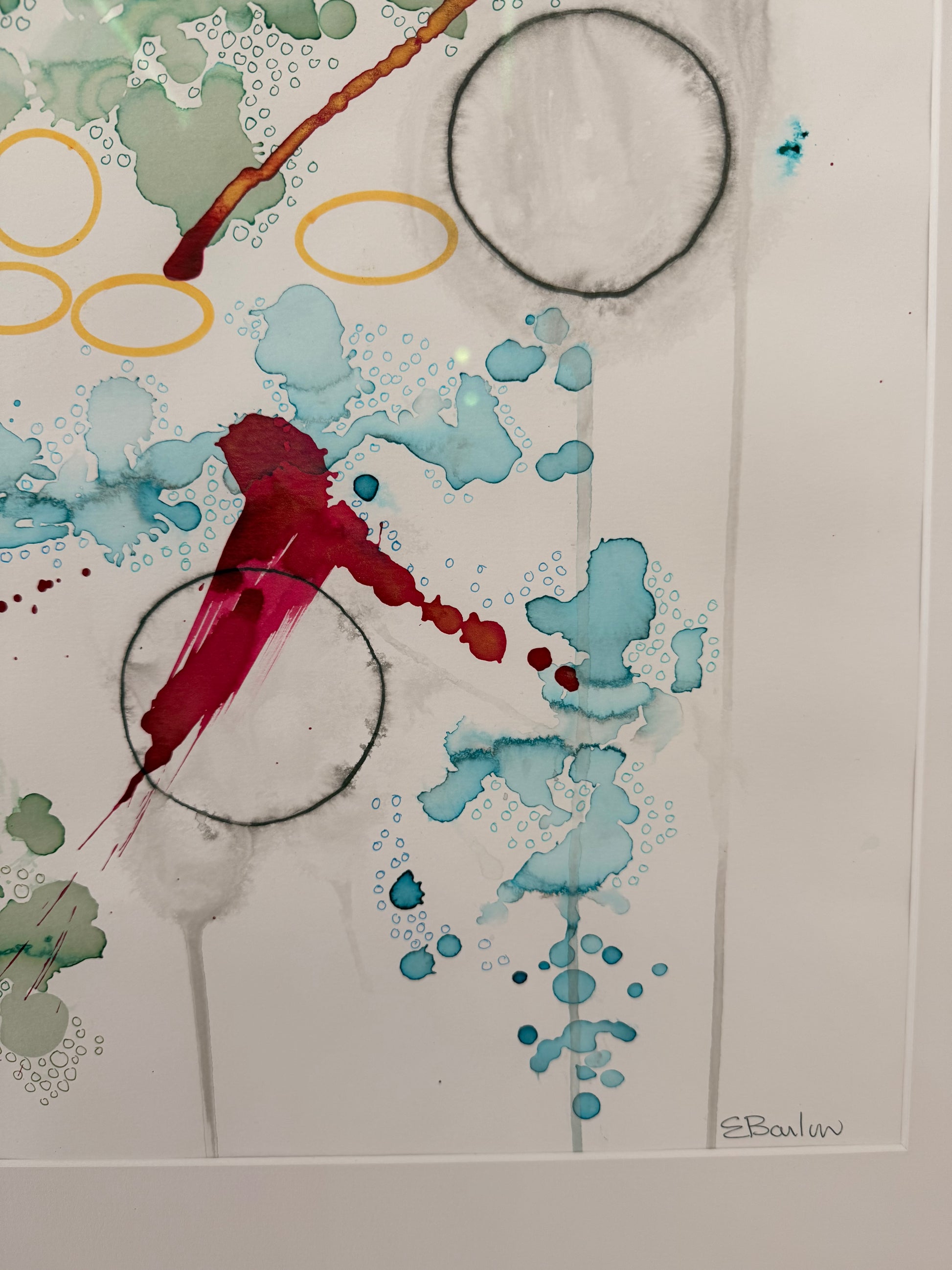 Cardinal Rule, 2025, inks. Framed