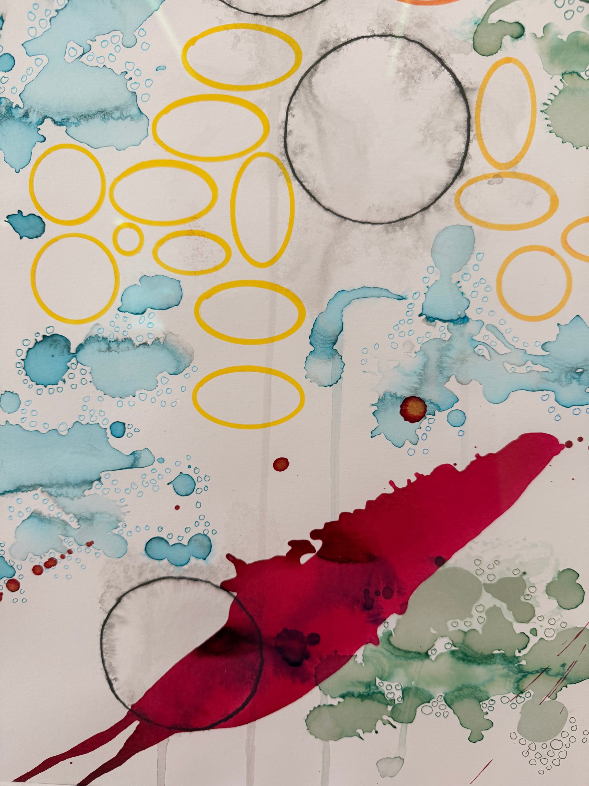 Cardinal Rule, 2025, inks. Framed