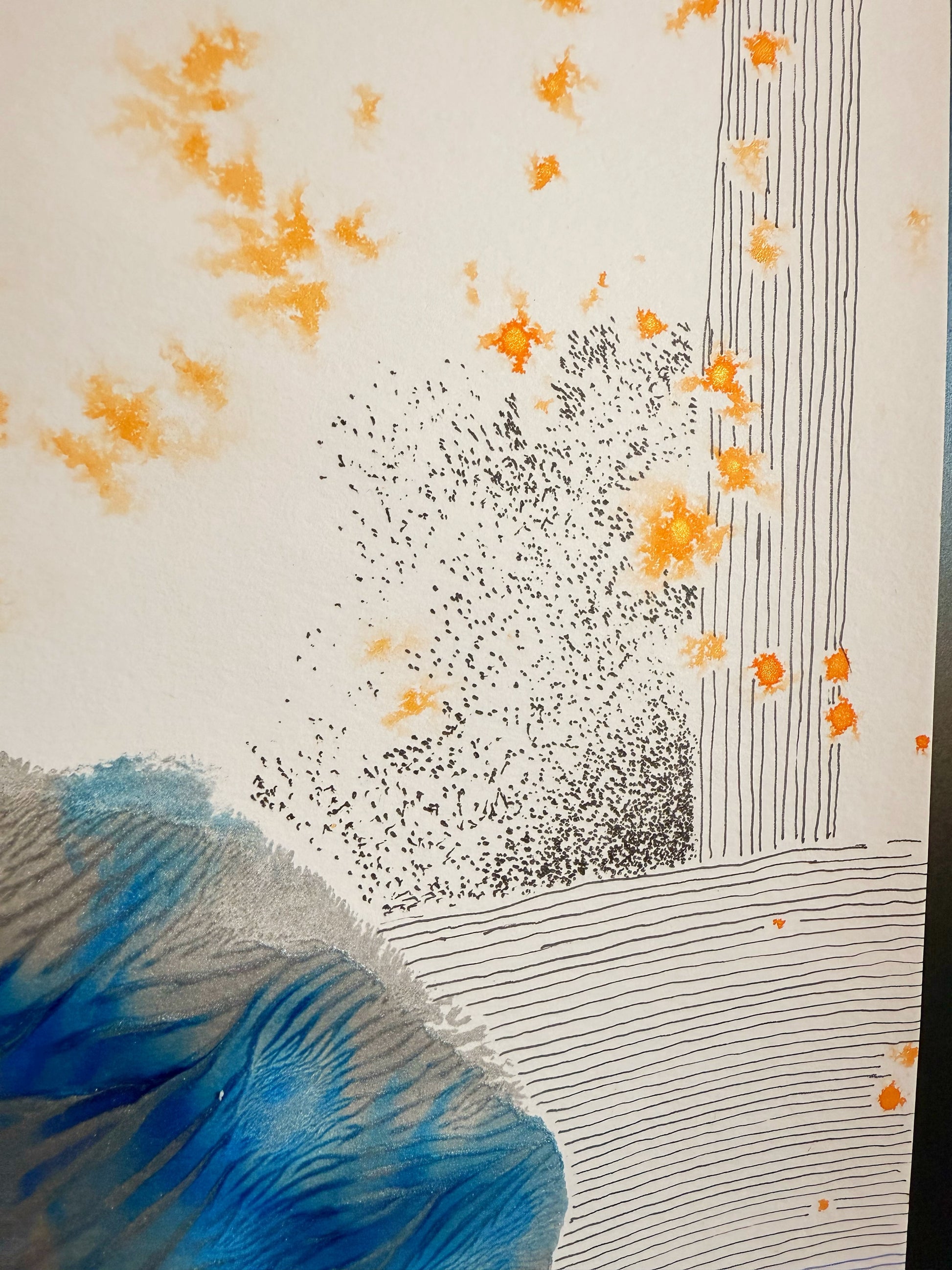 Planetary, 2025. mixed media, 11x17