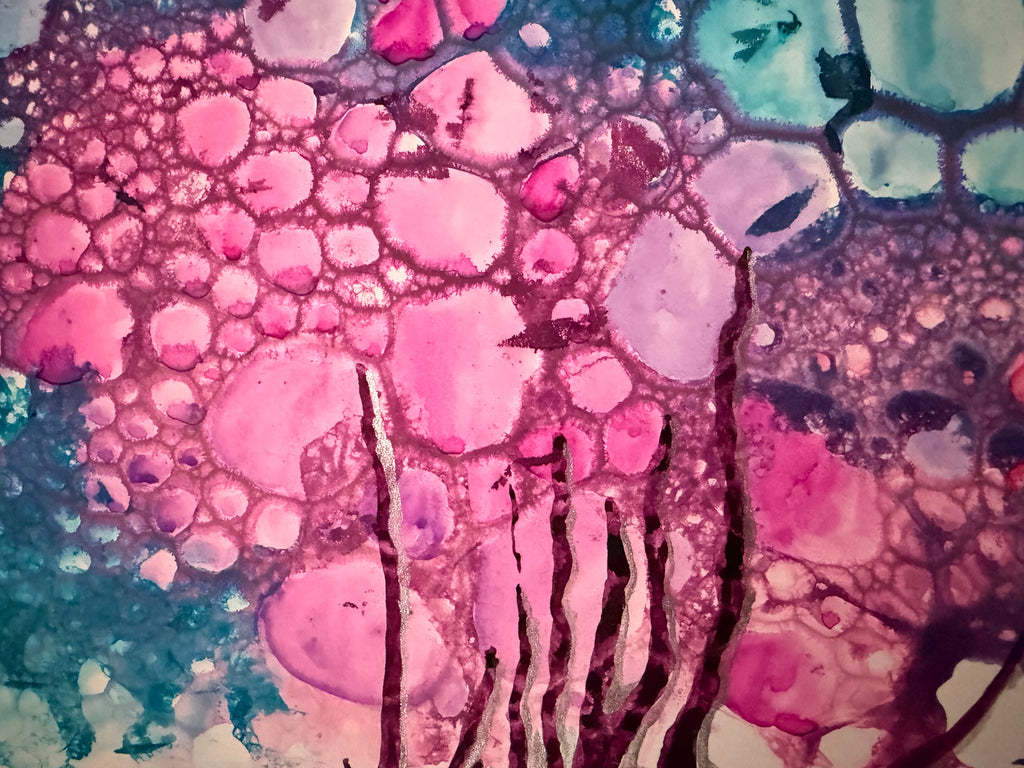 Ocean Bottom, 2026. ink & watercolour on paper