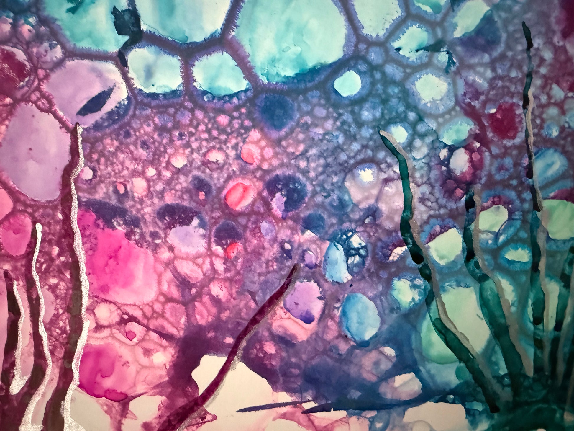 Ocean Bottom, 2026. ink & watercolour on paper