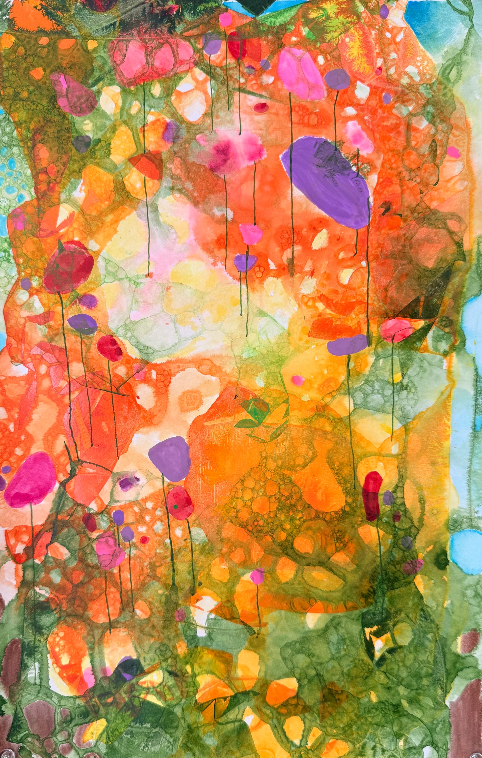 Full Bloom, 2026. ink & watercolour on paper