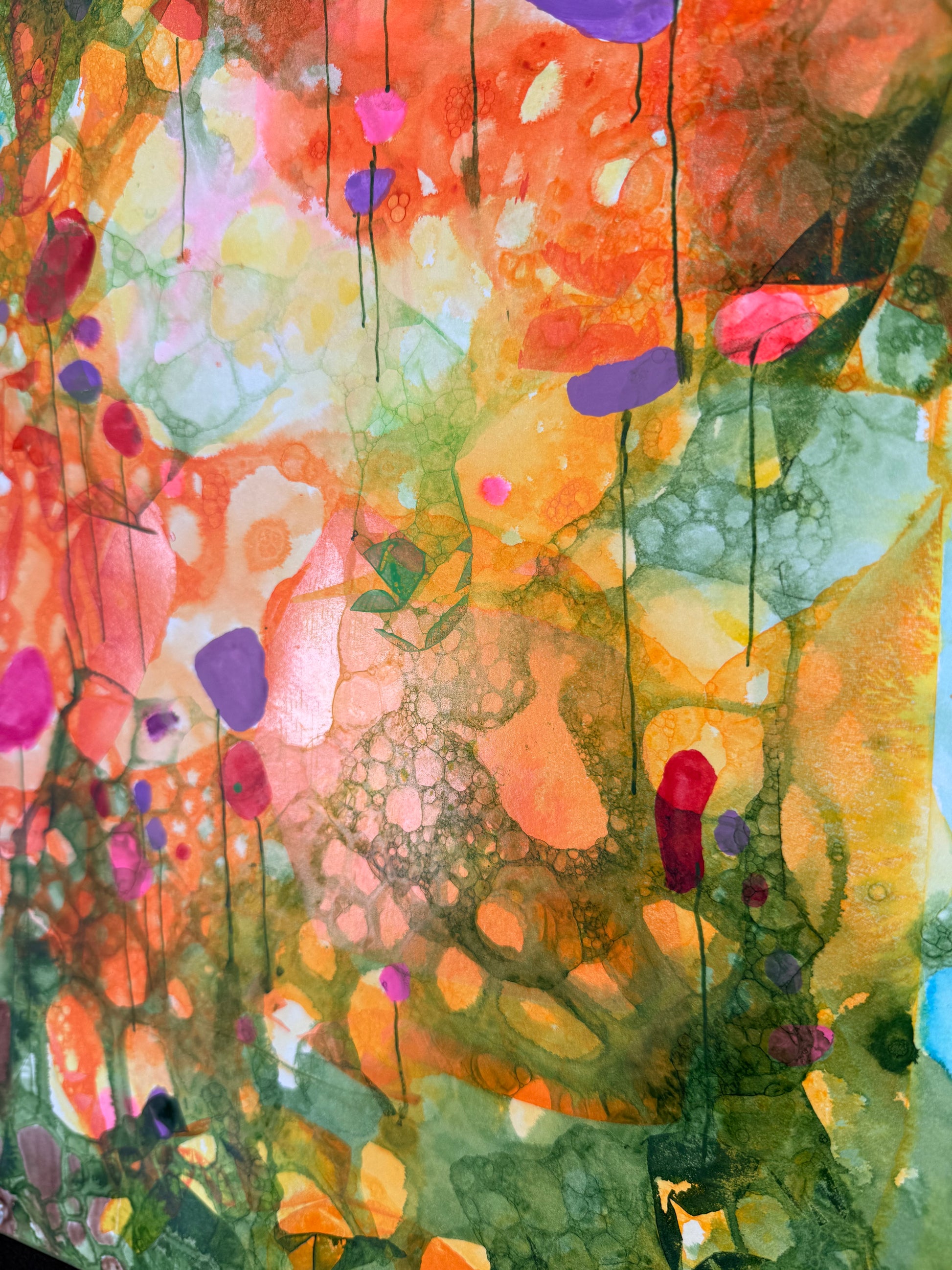 Full Bloom, 2026. ink & watercolour on paper