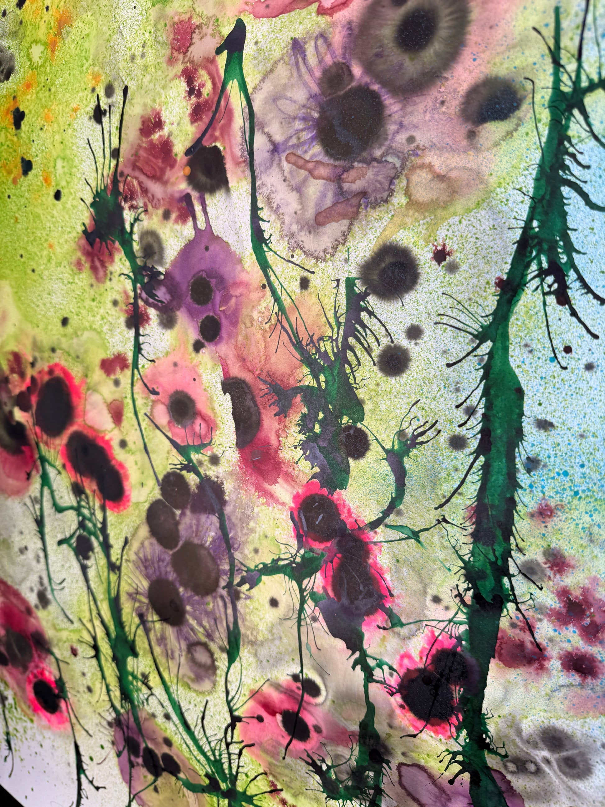 Poppies, 2026. ink on paper
