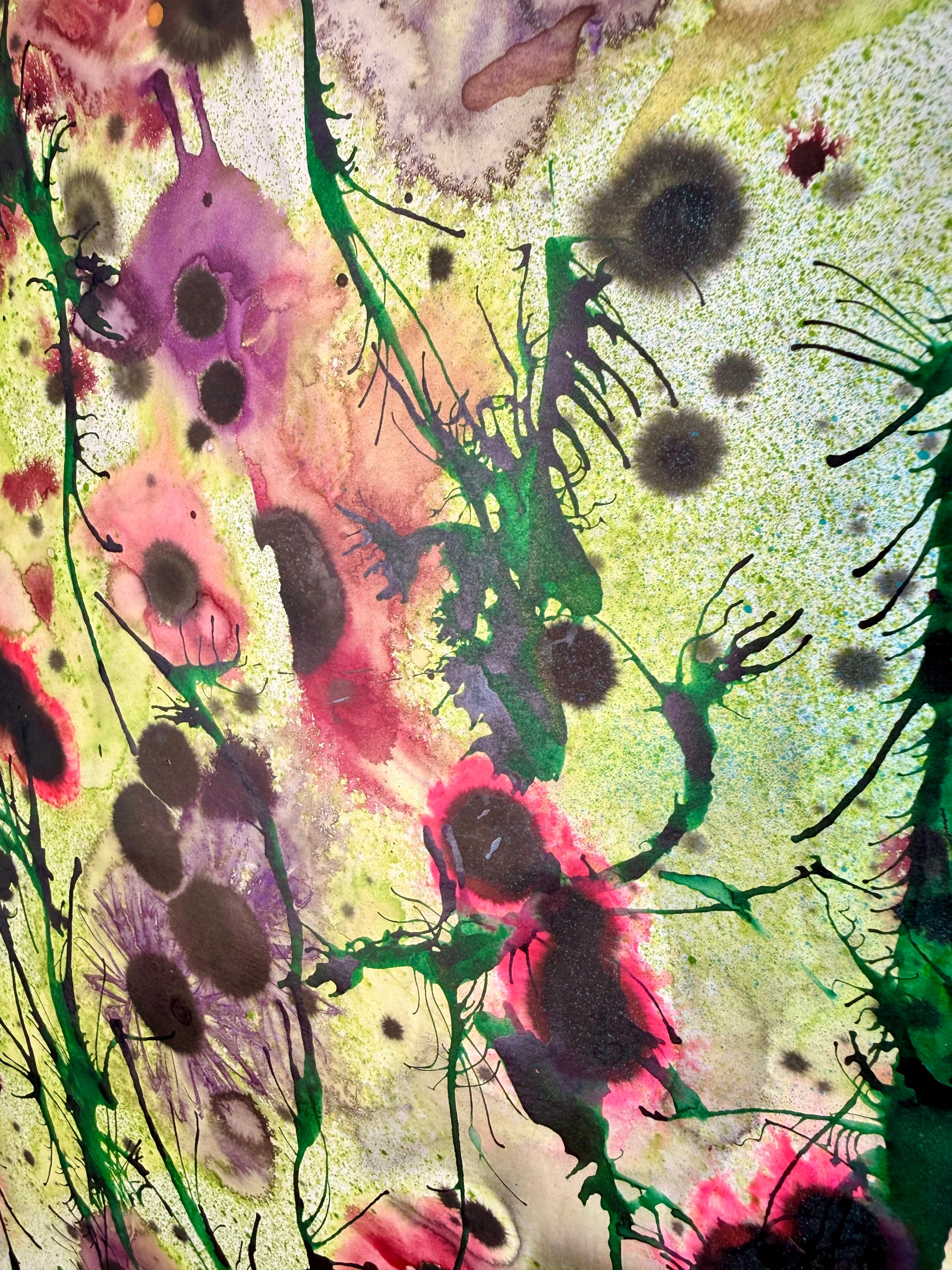 Poppies, 2026. ink on paper