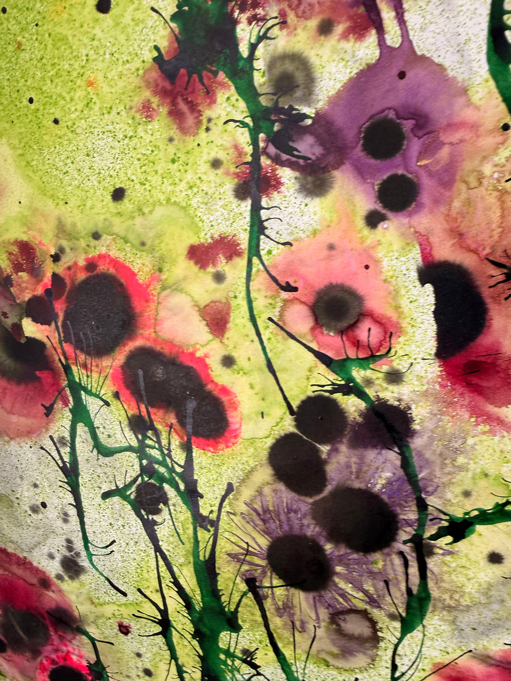 Poppies, 2026. ink on paper