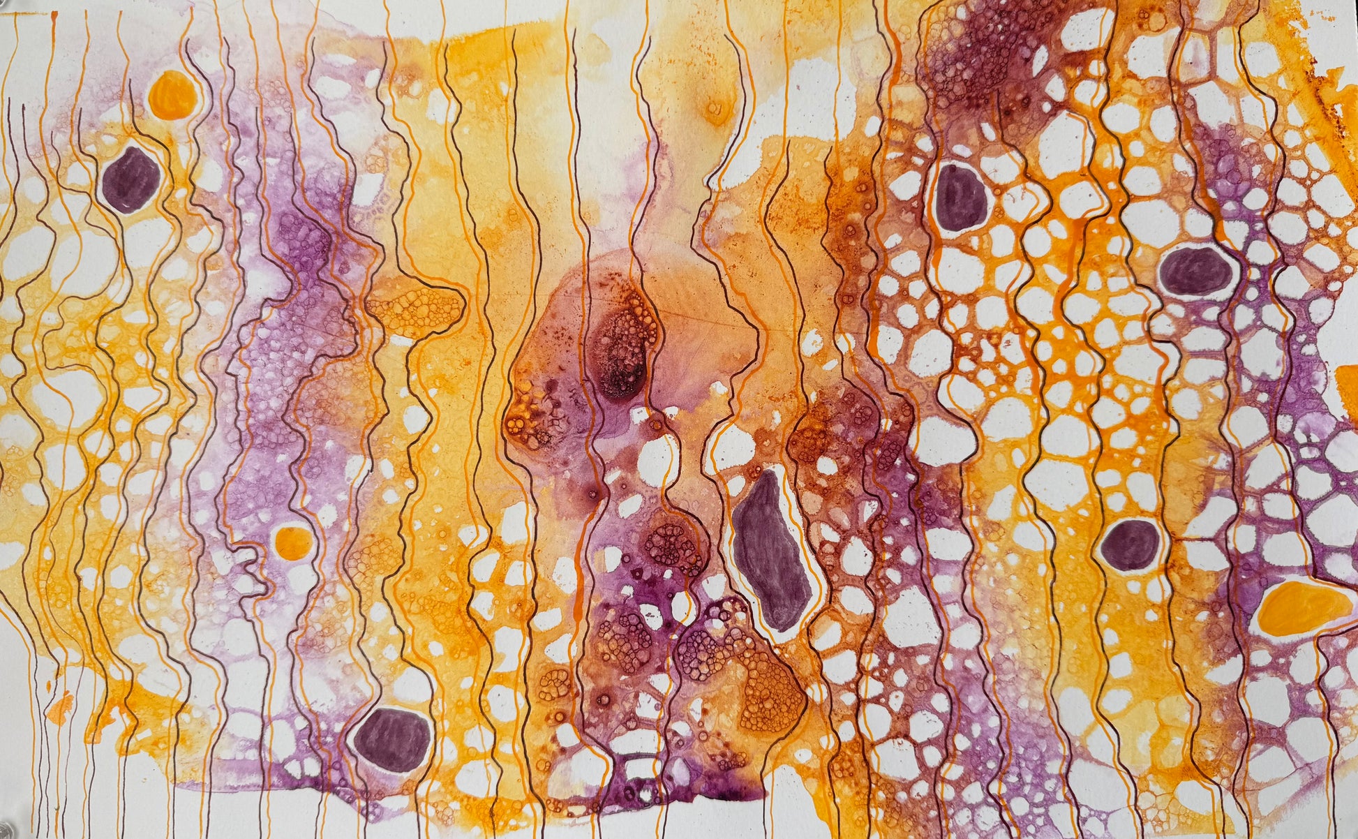Radiate Sun, 2026. ink on paper