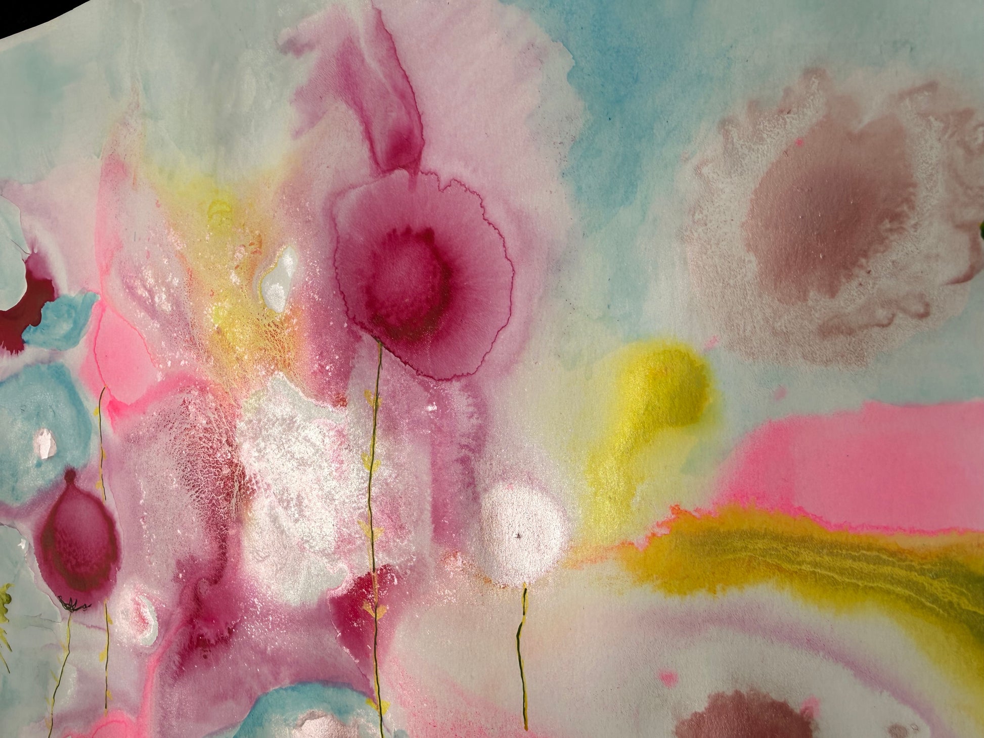 cosmos garden, 2026. ink & watercolour on paper