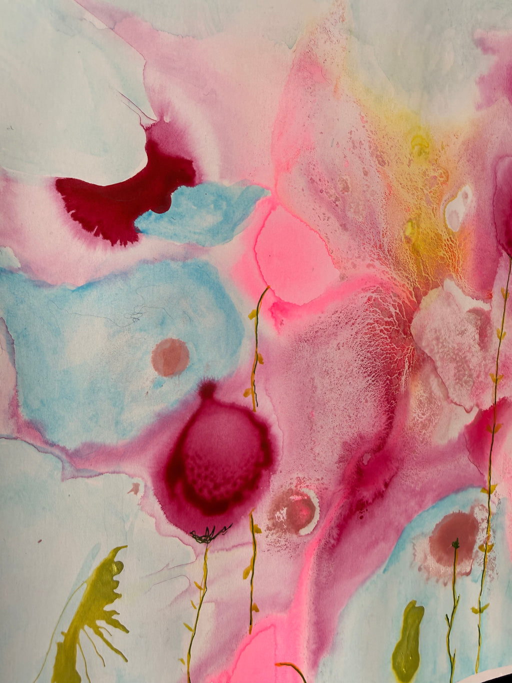 cosmos garden, 2026. ink & watercolour on paper