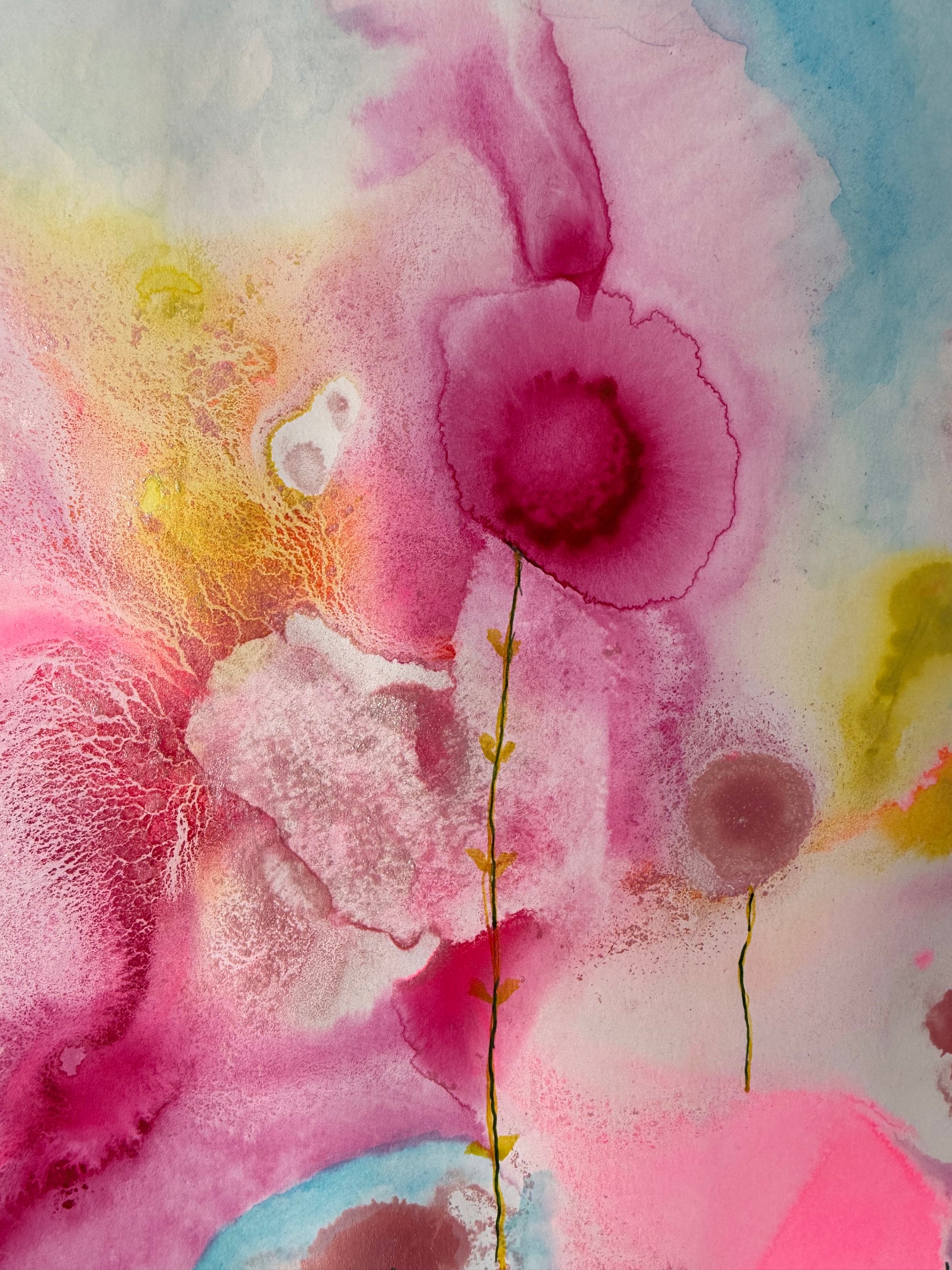 cosmos garden, 2026. ink & watercolour on paper