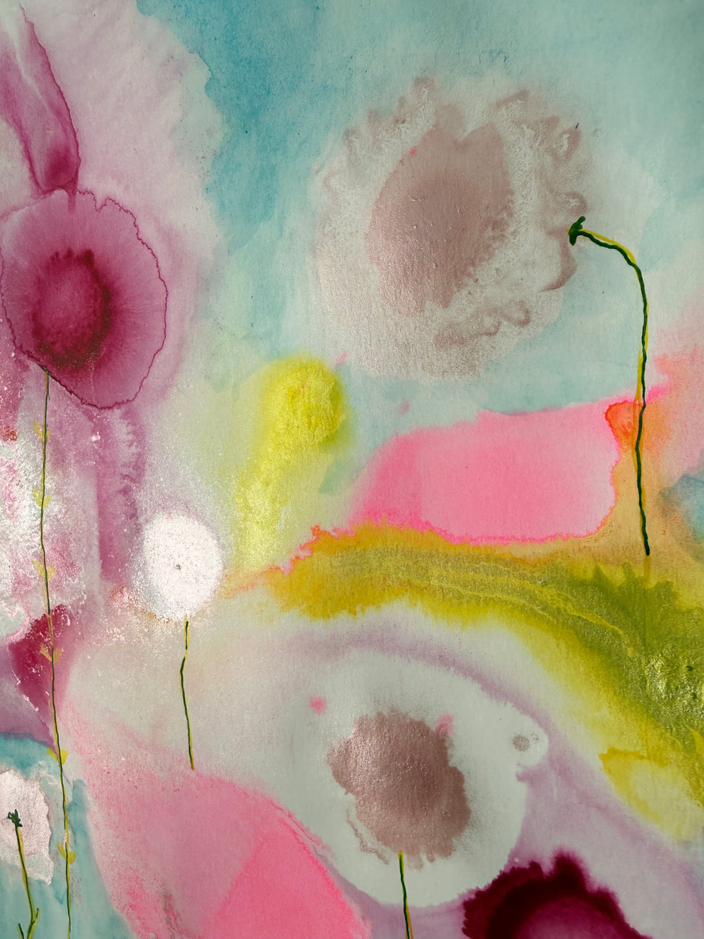 cosmos garden, 2026. ink & watercolour on paper