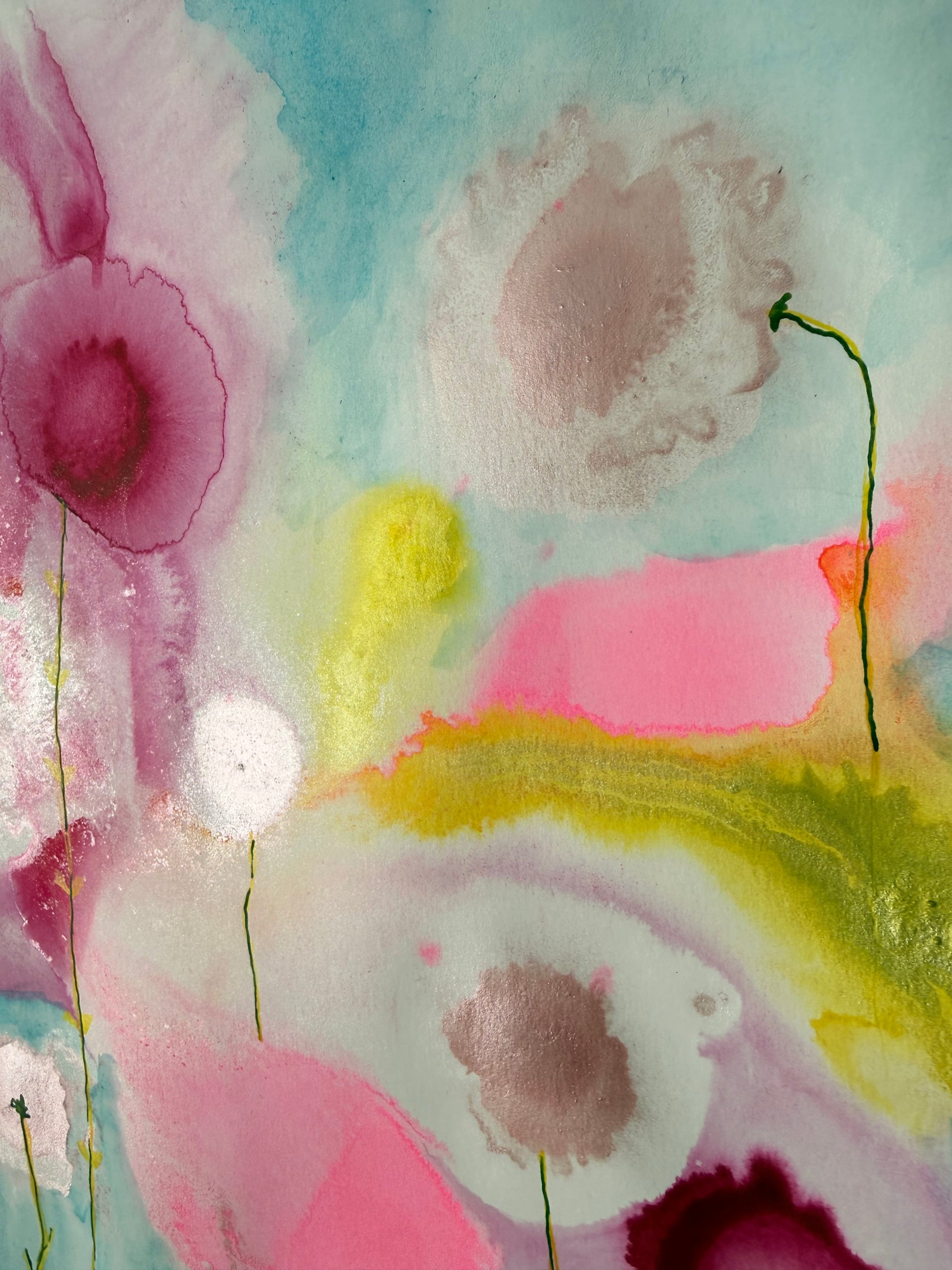 cosmos garden, 2026. ink & watercolour on paper