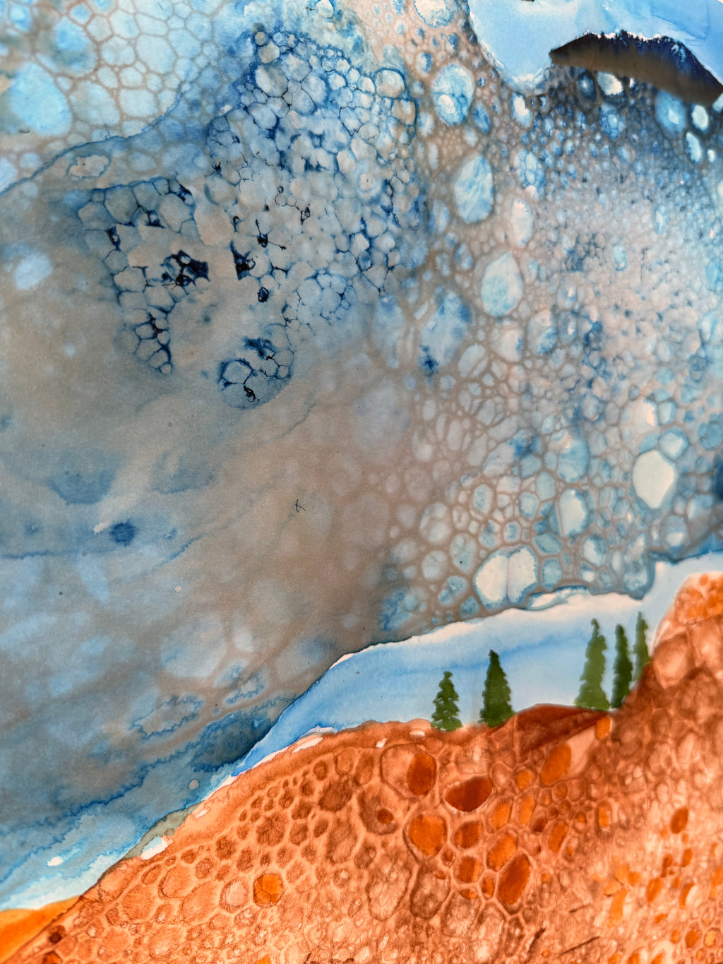 The Storm, 2026. ink & watercolour on paper