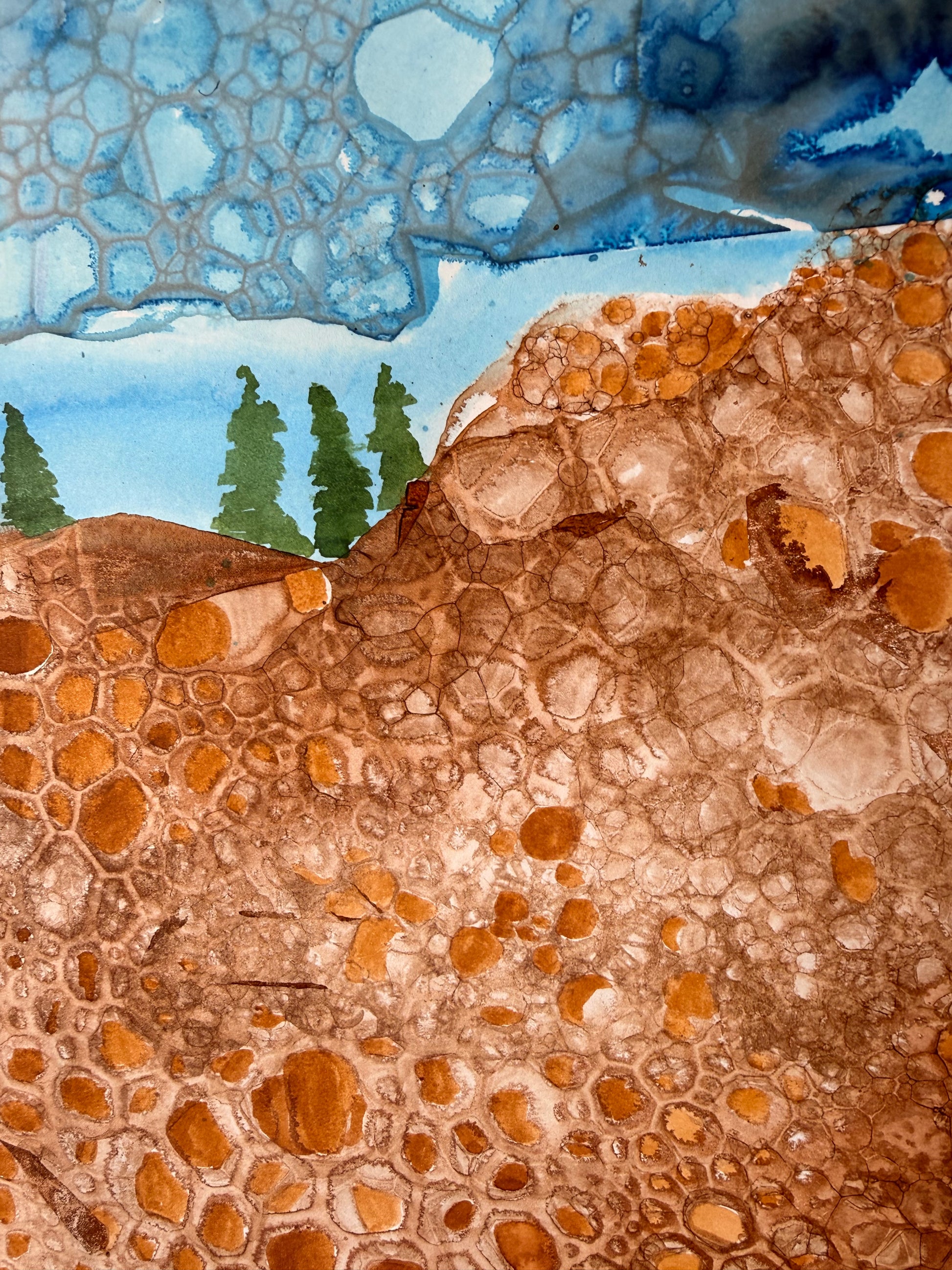 The Storm, 2026. ink & watercolour on paper