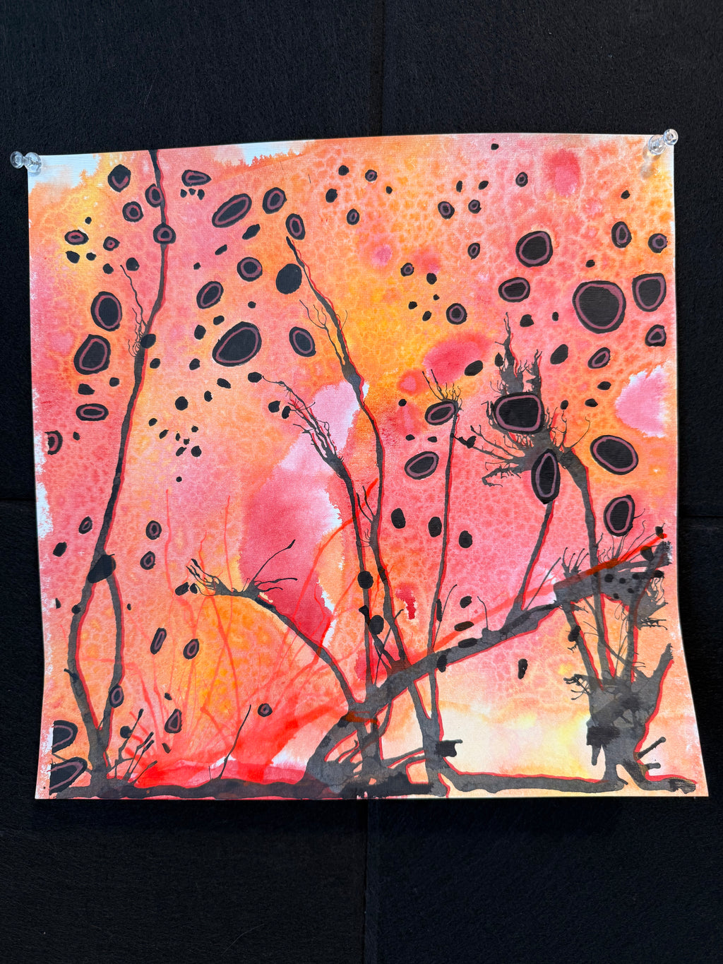 In The Marsh, 2026. ink on paper