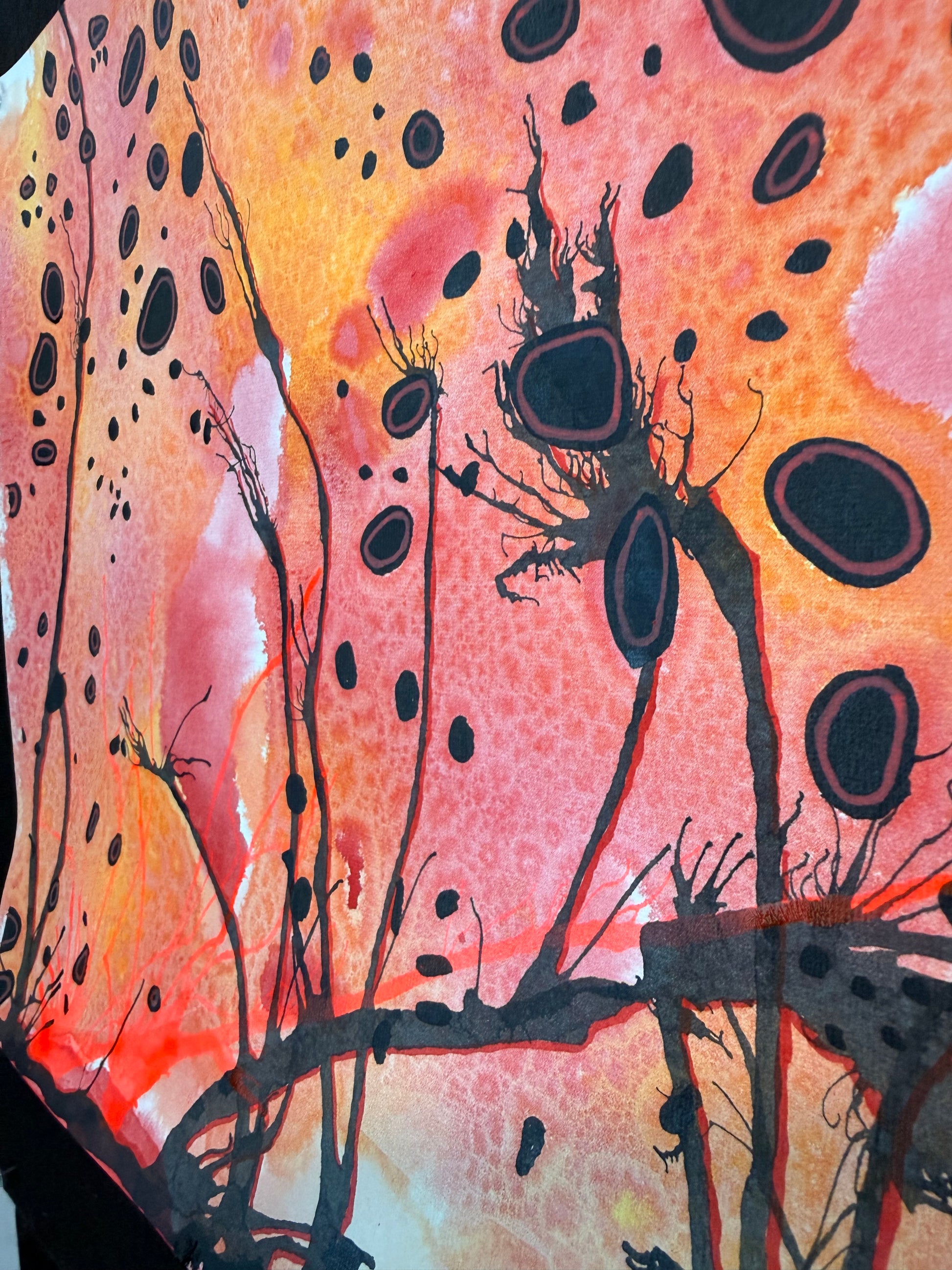In The Marsh, 2026. ink on paper