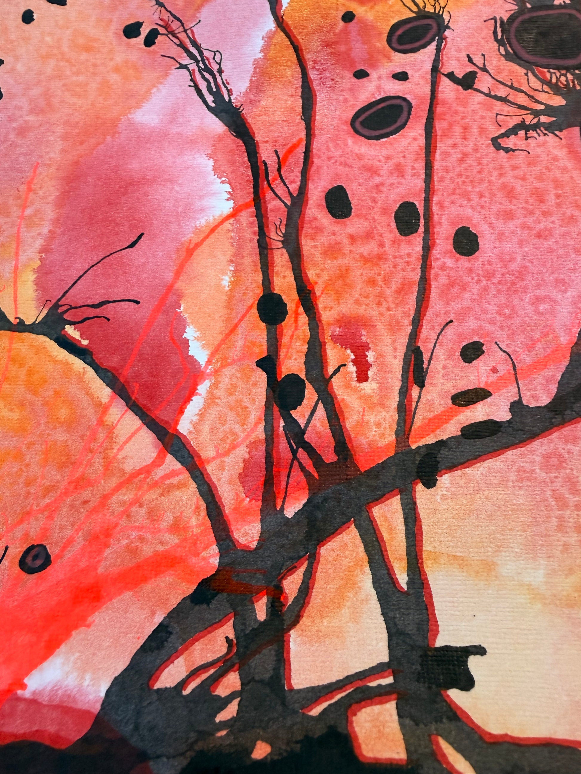 In The Marsh, 2026. ink on paper