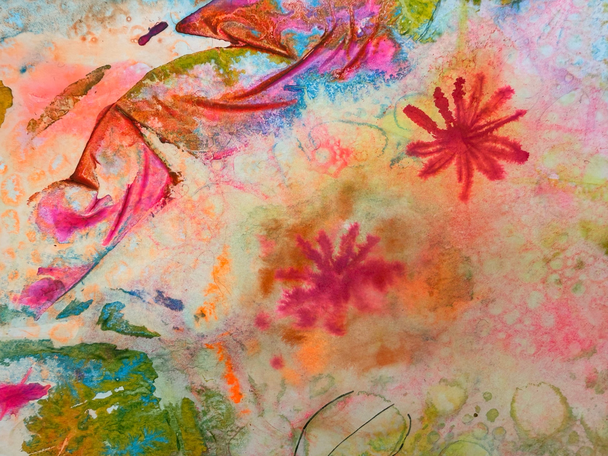 Weeding, 2026. ink on paper