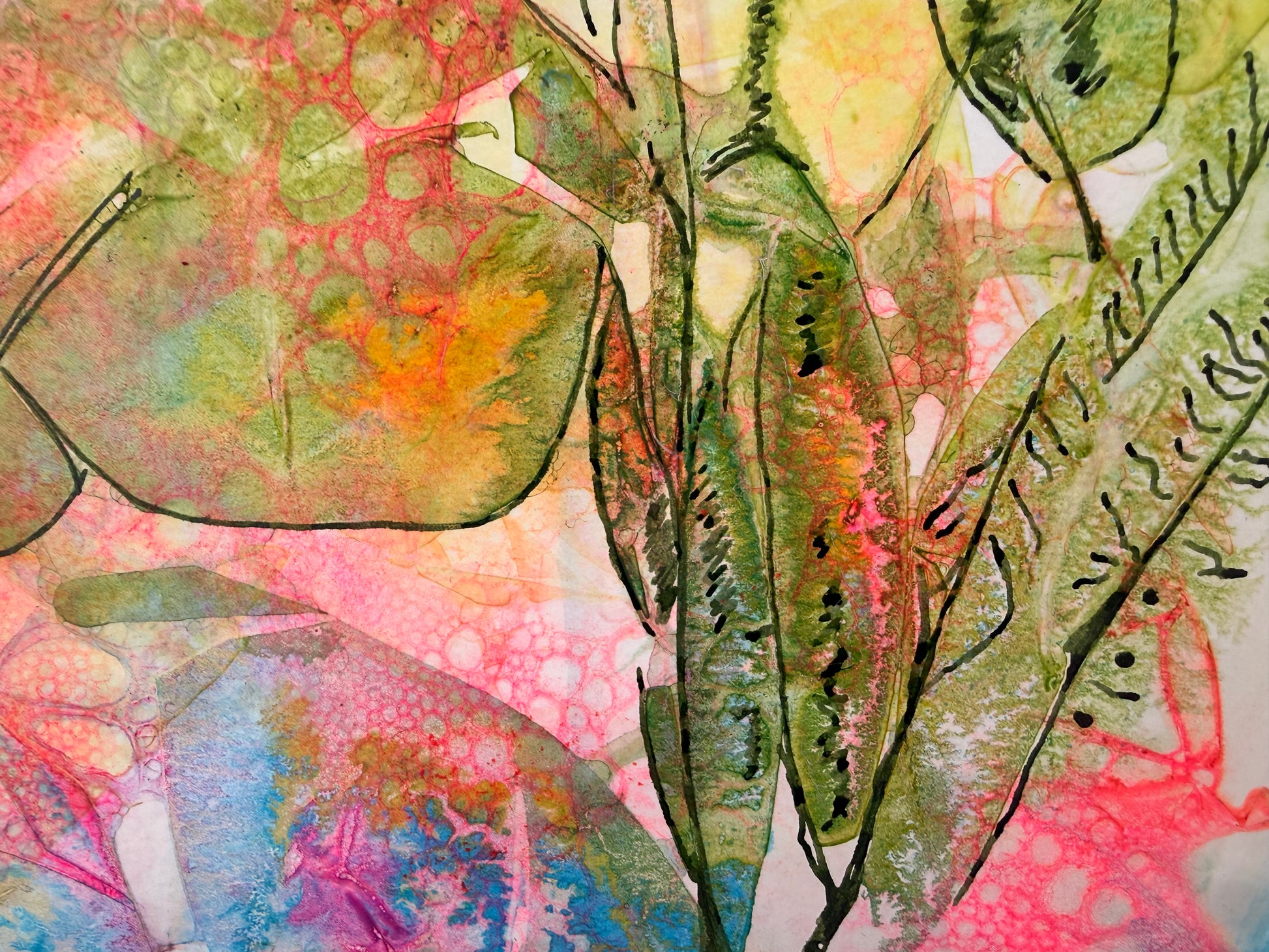 Weeding, 2026. ink on paper