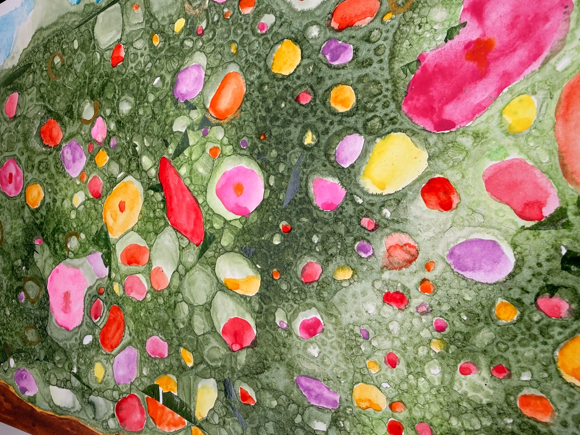 Flower Bed, 2026. ink & watercolour on paper