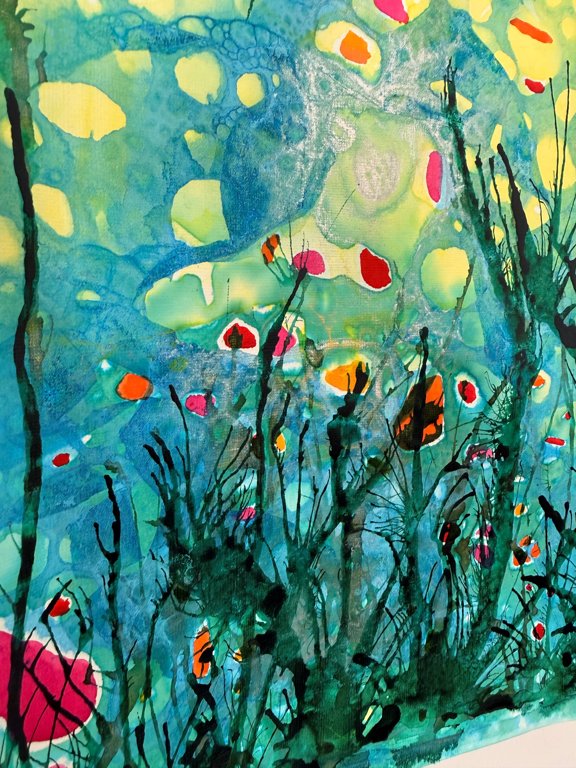 Pollinate, 2026. inks on paper.