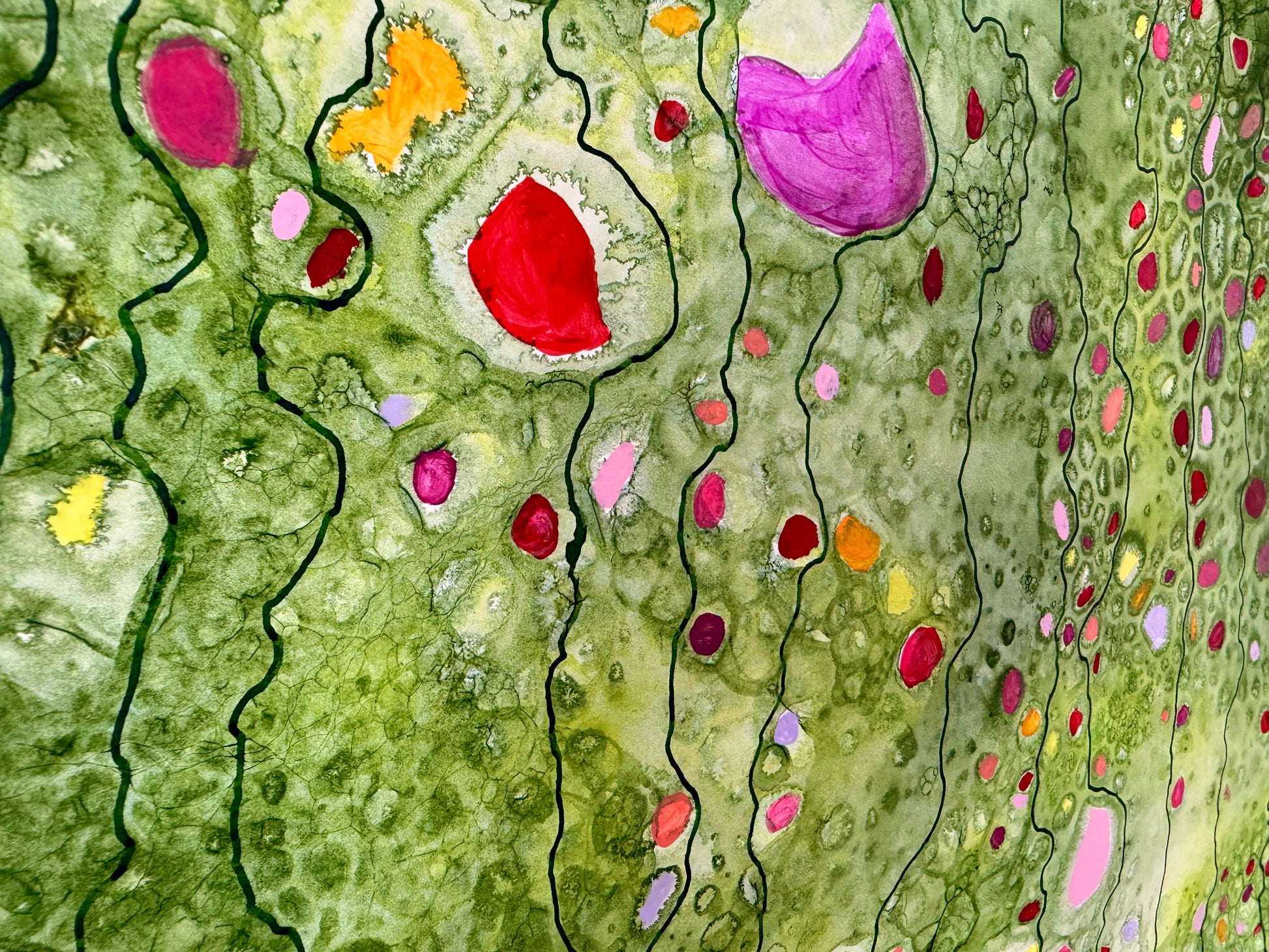 New Blooms, 2026. ink & watercolour on paper