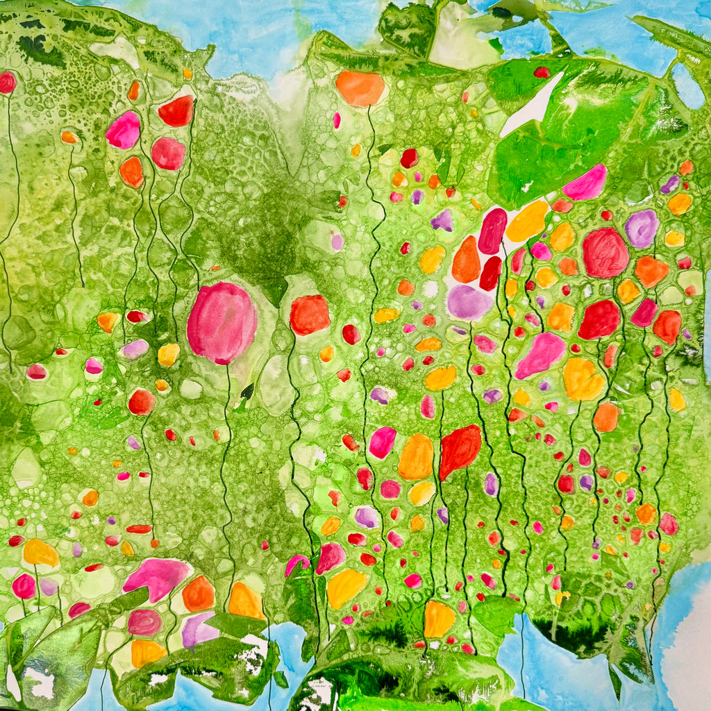 Sprung, 2026. ink & watercolour on paper