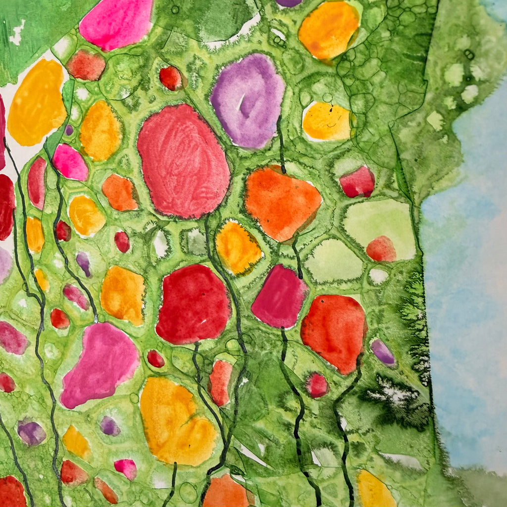 Sprung, 2026. ink & watercolour on paper