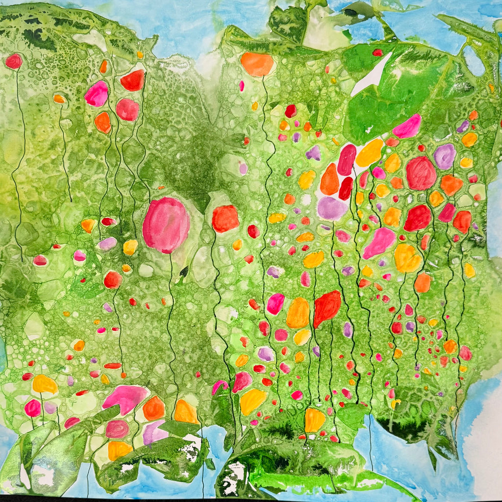 Sprung, 2026. ink & watercolour on paper